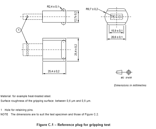 IEC 60884-1 Annex B Alternative Gripping Plug Gripping Test Apparatus For Plug Clamping Test 1