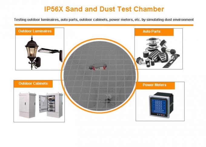 Sand / Dust Environmental Test Chamber For IP5 IP6 Protection Against Solid Foreign Objects 0