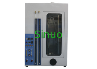 IEC60332-1-2 Single Insulated Wire or Cable 1kW 45° Vertical Flame Stainless Steel Test Chamber
