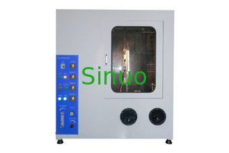 ISO 6941 Textile Damaged Length And Flammability Time Vertically Test Chamber