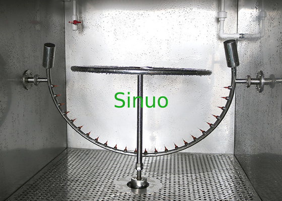 IEC 60529 IPX3 IPX4 Oscillating Tube Spraying Water Against IP Code Testing Chamber