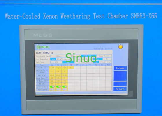 Weathering Simulation Instruments SAE J2527 Water-Cooled Xenon Weathering Test Chamber For Material Aging ...