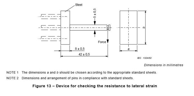 IEC 60884-1 Figure 13 Switch Life Tester Device For Checking The Resistance To Lateral Strain 5N Force 0