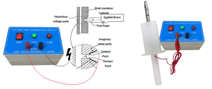 IEC 60335-1 Live Parts Test finger nail Φ12mm With 50N Built - In Force 2