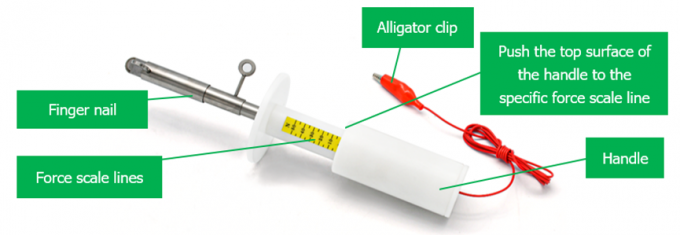 IEC 60335-1 Live Parts Test finger nail Φ12mm With 50N Built - In Force 1
