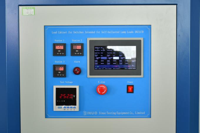 Touch Screen Switch Load Cabinet For Self Ballasted Lamp Loads IEC60669-1 0