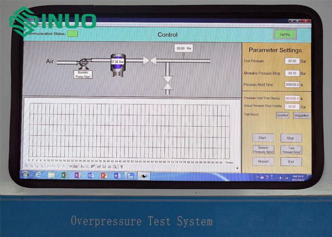 IEC 62196-3 Electric Vehicle Pressure Leak Test Overpressure Test System 1