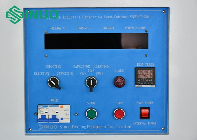 IEC 60884-1 2022 Resistive Inductive Capacitive Load Cabinet For Plug Sockets Test 3